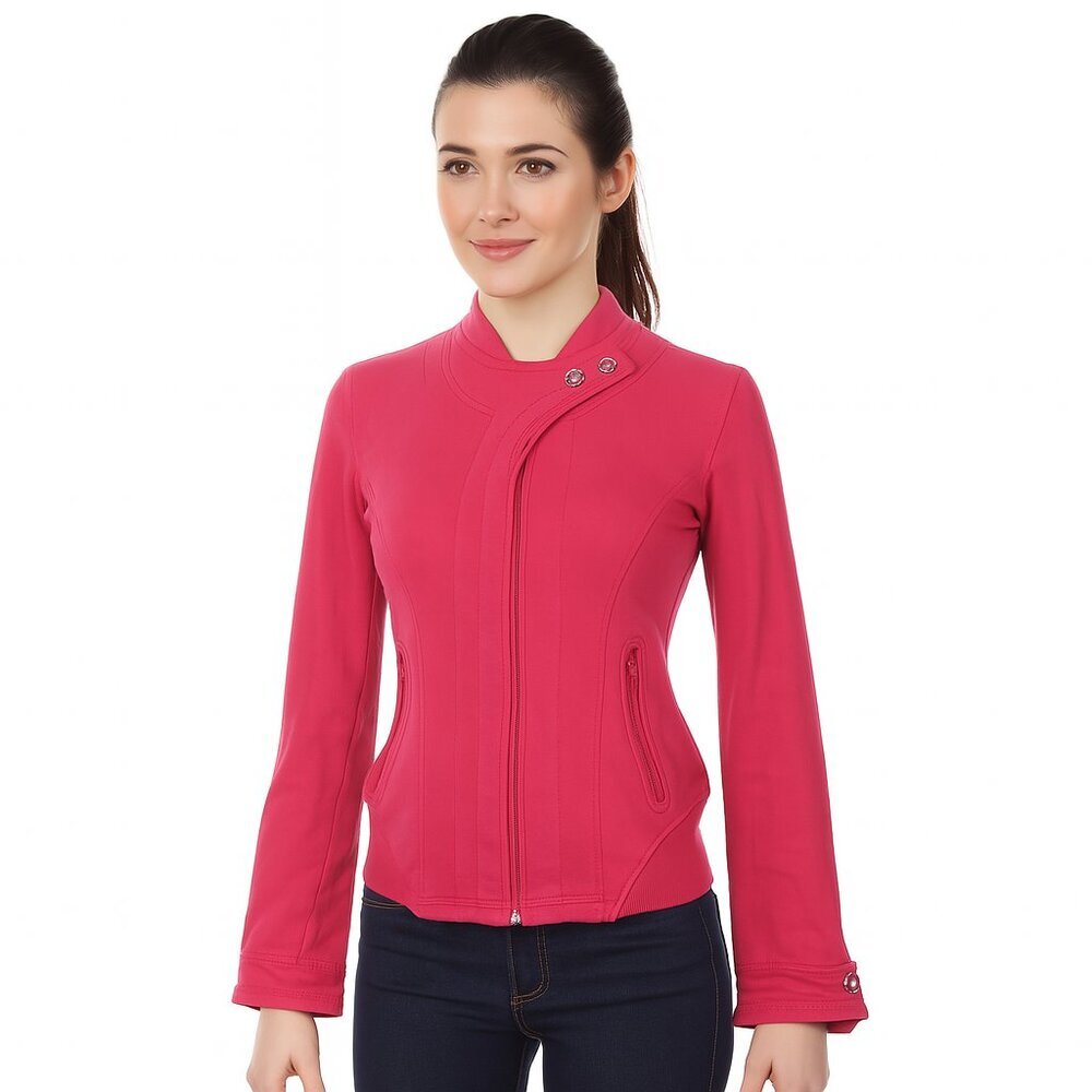 Lululemon Zip Jacket 8 Pink Long Sleeve Lightweight Fitted Running Layer Stretch